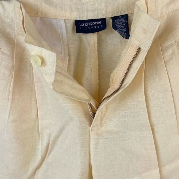 NWT Liz Claiborne Linen Blend Shorts Size 10 - Picture 3 of 6